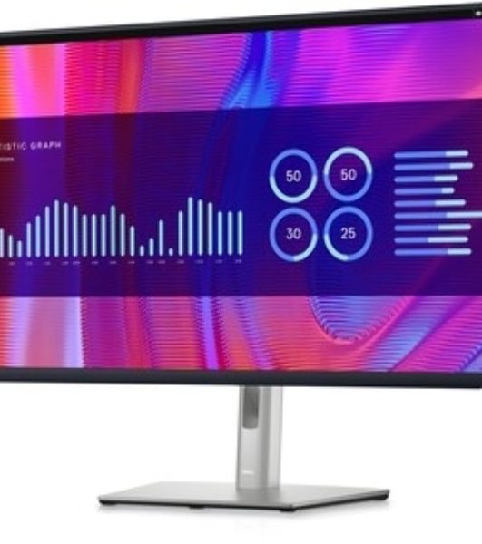 Монитор 32' Dell P3223DE IPS 2560x1440, 60 Гц, 5 мс, 16:9, 350 кд/м², HDMI, 2xDP 1.4, USB-C, USB Hub (4x USB 3.2), Ethernet, черный и серебристый