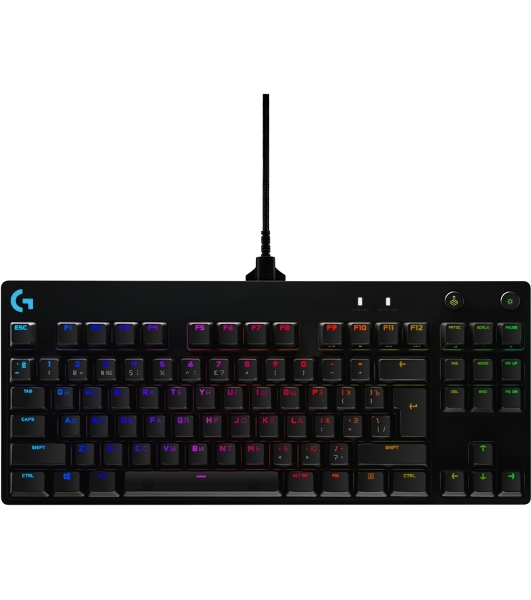 Клавиатура Logitech Gaming PRO проводная, USB Type-A, чёрный