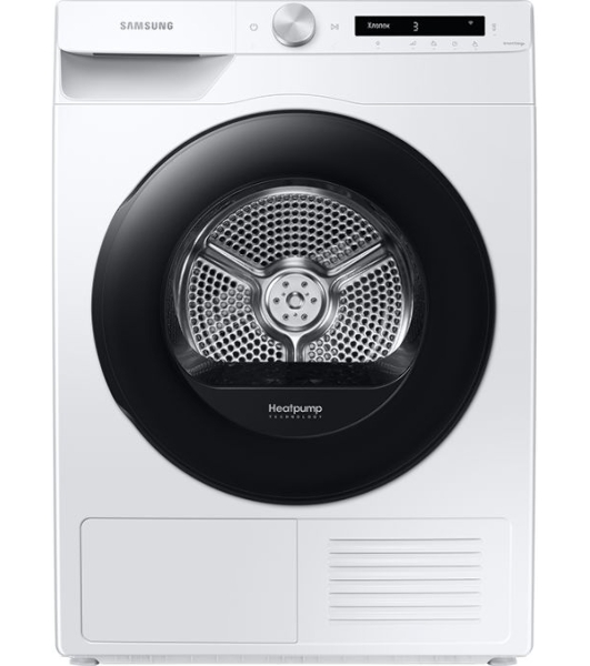 Сушильная машина Samsung DV90T5240AW/LP белый, 9 кг, сушка - тепловой насос, программ - 14, 60 x 85 x 65 см