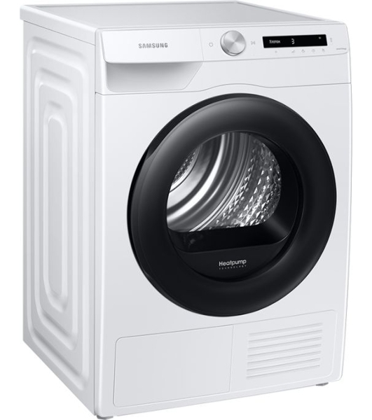 Сушильная машина Samsung DV90T5240AW/LP белый, 9 кг, сушка - тепловой насос, программ - 14, 60 x 85 x 65 см