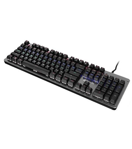 Клавиатура Oklick 970G Dark Knight проводная, USB Type-A, чёрный/серебристый