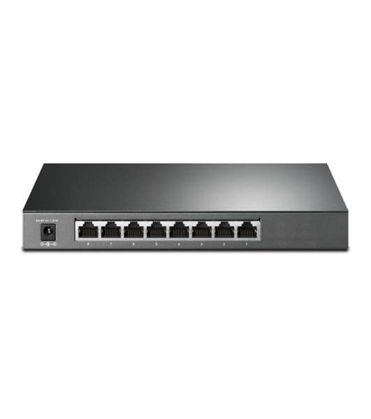 Коммутатор TP-Link JetStream 8-Port Gigabit Smart Switch with 4-Port PoE+, 4× Gigabit PoE+ Ports, 802.3at/af, 62 W PoE Power, Desktop Steel CaseIntegration with Omada SDN Controller, 802.1Q VLAN, STP/RSTP/MSTP, IGMP Snooping, 802.1p/DSCP QoS, ACL, 802.1x, Radius/Tac