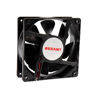 Вентилятор для корпуса Rexant RХ 12038HS 24 VDC черный, 120 мм, 2500 об/мин, 40 дБ, 2 pin