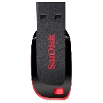 Флешка USB Sandisk CZ50 Cruzer Blade (SDCZ50-064G-B35), 64Gb, USB 2.0, R/W 15/4, черный/красный, фото8