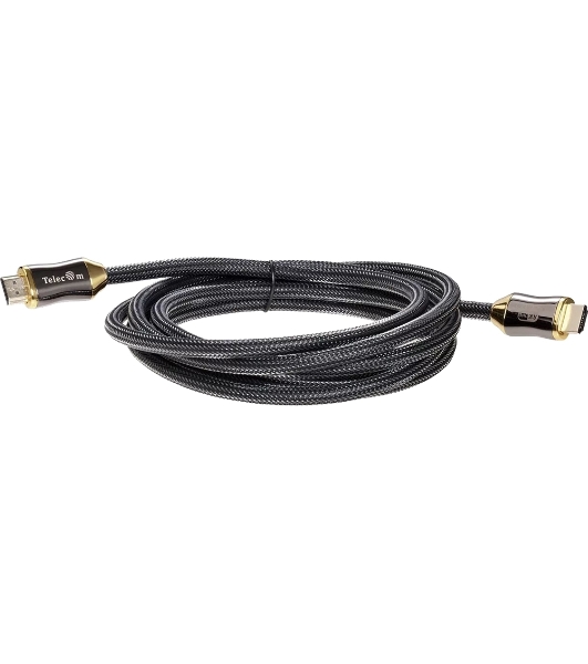 Кабель HDMI 19M/M,ver. 2.1, 8K@60 Hz 3m метал разъемы, нейлоновая оплетка Telecom TCG300-3M