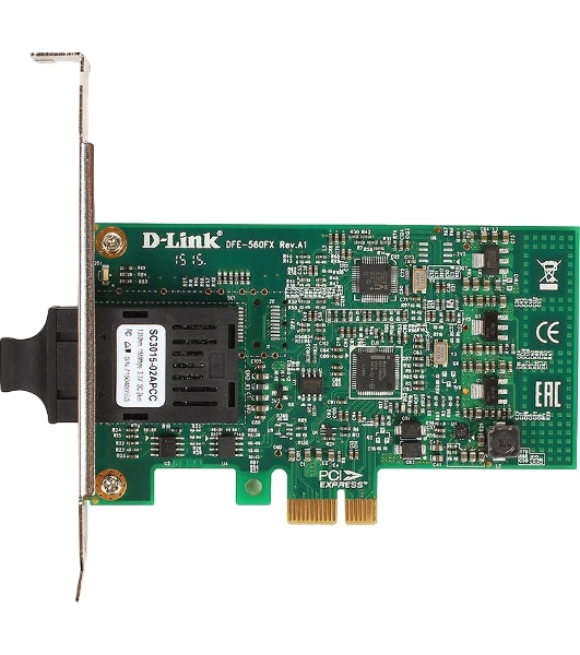 Сетевой адаптер D-Link DFE-560FX/B1A 100Base-FX с SFP -разъемом для шины PCI Express (OEM)