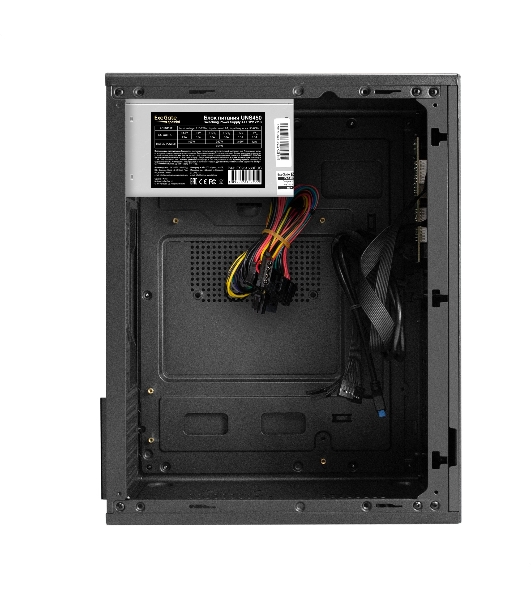 Компьютерный корпус Minitower ExeGate BAA-308MUC-UNS450 (mATX, БП UNS450 с вент. 12см, 1хUSB+1хUSB 3.0+1хTypeC, HD Audio, черный)