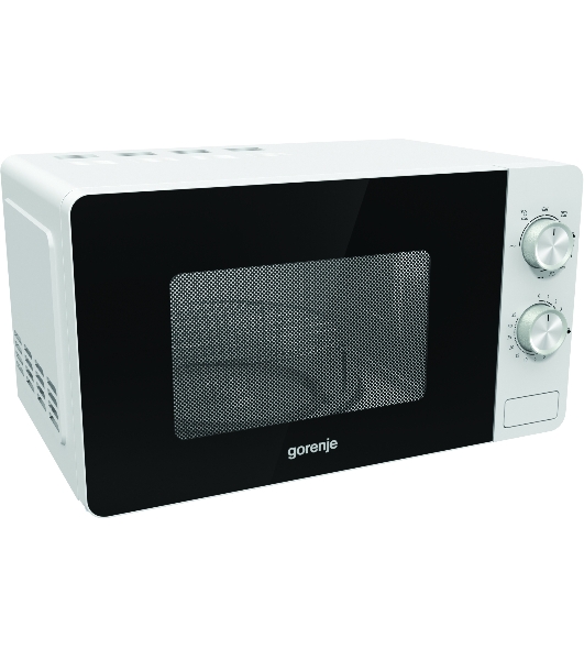 Микроволновая печь Gorenje MO20E2W белый, 20 л, 800 Вт, переключатели - поворотный механизм