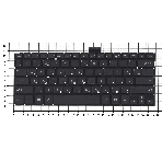Клавиатура для ноутбука Asus TP300, TP300L черная без рамки, фото2
