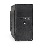 Компьютерный корпус Minitower ExeGate EX286425RUS BA-309-400W-8 (mATX, БП AA400 с вент. 8см, 2хUSB, HD аудио, черный), фото 1