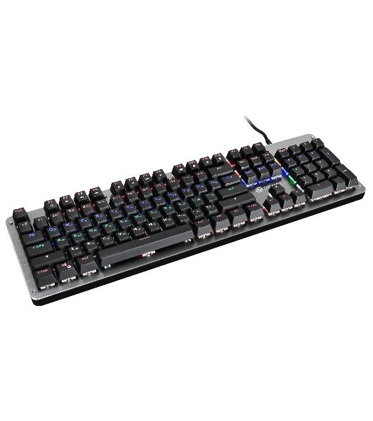 Клавиатура Oklick 970G Dark Knight проводная, USB Type-A, чёрный/серебристый