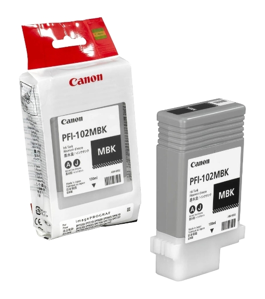 Картридж струйный Canon PFI-102MBk (0894B001) матовый черный, 130 мл., для iPF500/600/700