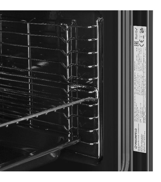 Шкаф духовой газовый с электрическим грилем Maunfeld MOGS703W, встраиваемый