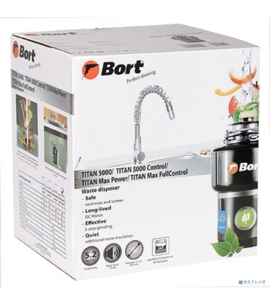 Измельчитель пищевых отходов Bort TITAN MAX Power (FullControl) (93410266)