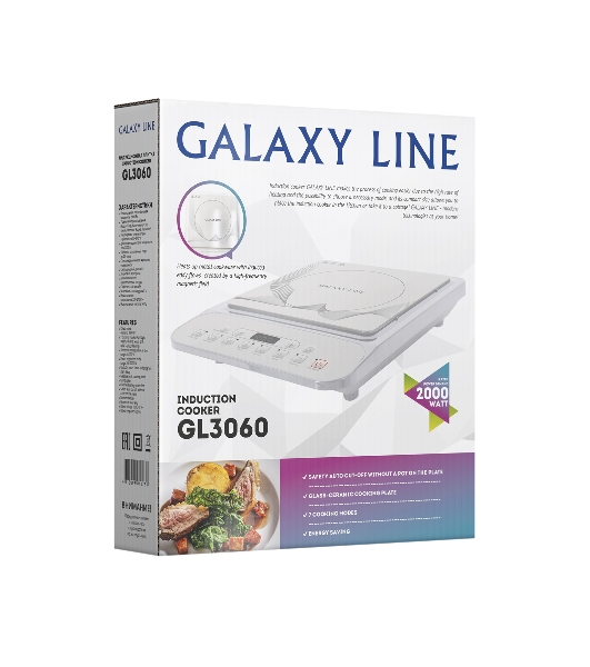 Плитка индукционная GALAXY GL 3060л бел