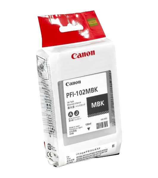 Картридж струйный Canon PFI-102MBk (0894B001) матовый черный, 130 мл., для iPF500/600/700