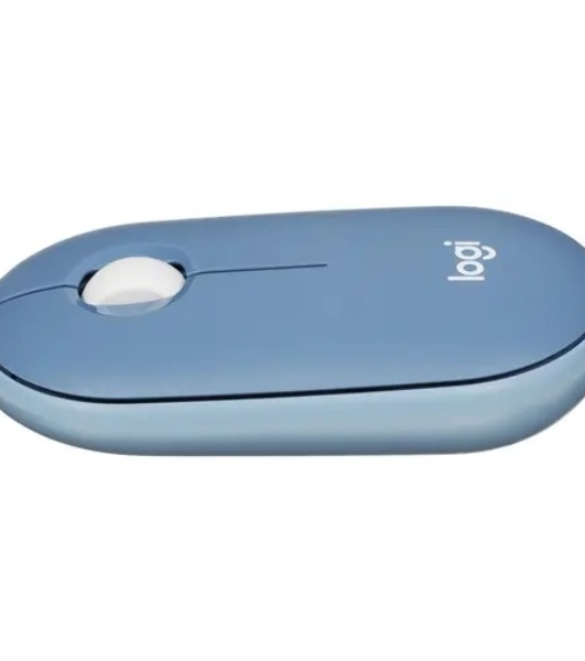 Мышь беспроводная Logitech Pebble M350 синий, 1000 dpi, радиоканал, Bluetooth, USB, кнопки - 3