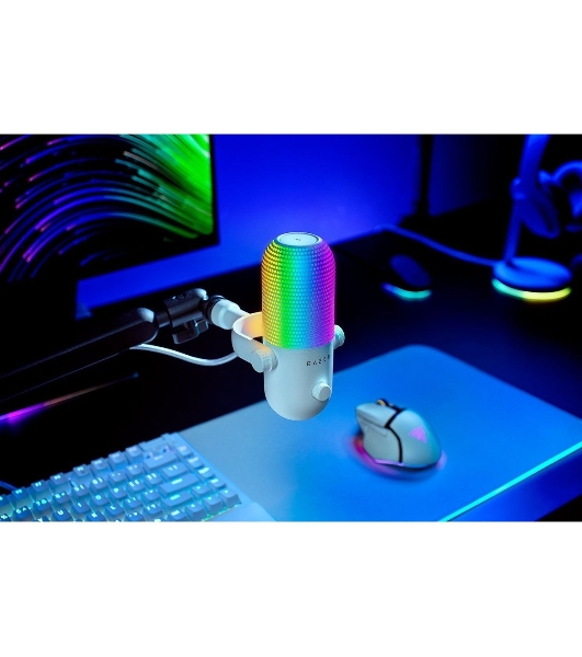 Микрофон Razer Seiren V3 Chroma - белый/Razer Seiren V3 Chroma - белый