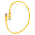 Патч-корд UTP Cablexpert cat.5e, 0.5м, литой, многожильный, желтый, фото 1