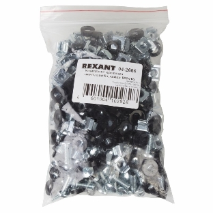 Комплект крепежа Rexant винт+шайба+гайка M6x16
