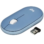 Мышь беспроводная Logitech Pebble M350 синий, 1000 dpi, радиоканал, Bluetooth, USB, кнопки - 3, фото11
