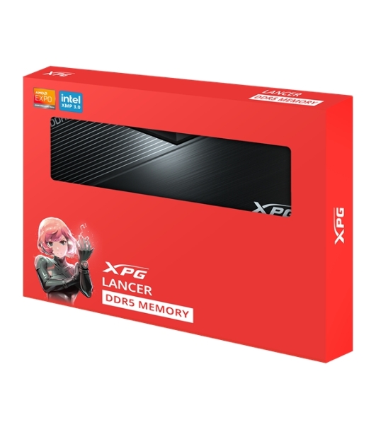 Оперативная память XPG Lancer, DDR5, 64GB (2x32GB), 6400MHz, CL32, DIMM, с радиаторами, черный