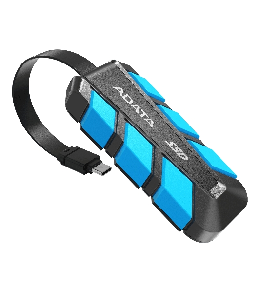 Внешний SSD ADATA SC740, 500 Gb, USB 3.2 Gen 2 Type-C, R/W 1050/1000, синий