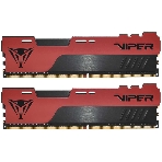 Оперативная память Patriot Viper Elite II, DDR4, 16GB (2x8 GB), 3200 MHz, CL18, DIMM, радиатор, красный, черный, фото2