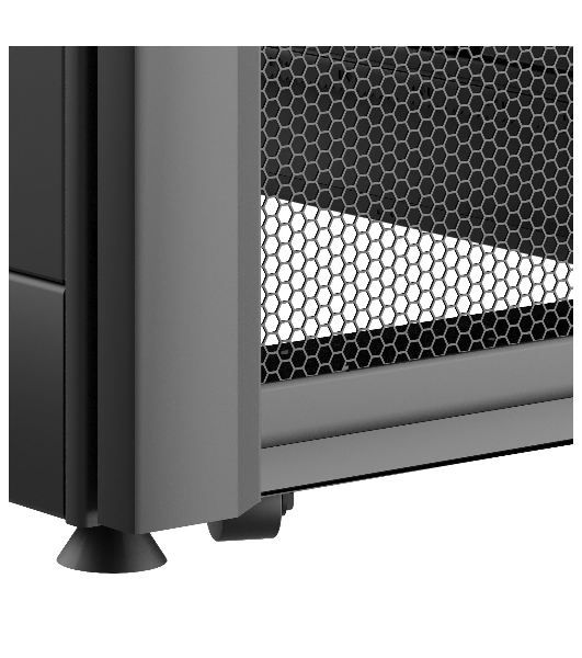Шкаф коммутационный C3 Solutions (C3.RF4805) напольный 48U 750x1200мм пер.дв.перфор. задн.дв.перфор. 2 бок.пан. направл.под закл.гайки 1120кг черный