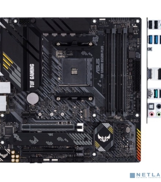 Материнская плата ASUS TUF GAMING B550M-PLUS, AM4, AMD B550, 4xDDR4, 4xSATA, 2xM.2, 1xPCIe 4.0 x16, 1xPCIe 3.0 x16, 1xPCIe x1, 1xHDMI, 1xDP, 1x 2.5Gb LAN, 4xUSB-A 3.2 Gen 1, 1xUSB-A 3.2 Gen 2, 2xUSB-A 2.0, 1xUSB-C 3.2 Gen 2, 5x3.5 мм, 7.1, mATX