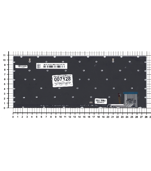 Клавиатура для ноутбука Samsung 740U3E NP740U3E серебристая