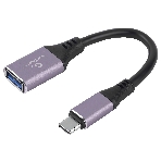 Кабель-переходник USB3.0 OTG Cablexpert A-USB3C-OTGAF-02, Type-C(M)/AF, 0.2м, алюминий, коробка, фото3