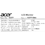 Монитор 27' Acer Vero V277Gbmix IPS 1920x1080, 120 Гц, 4 мс, 16:9, 250 кд/м², HDMI 1.4, VGA, 3.5 Jack, динамики (2x2 Вт), FreeSync, VESA 100x100, черный, фото26