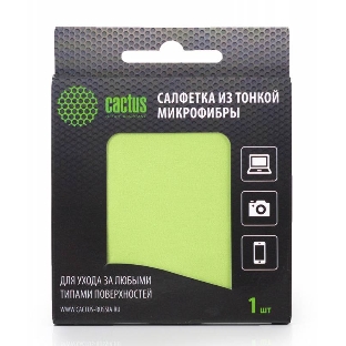 Салфетки Cactus CS-MF01 Микрофибра для деликатного ухода за любыми типами поверхностей, 18x18 см
