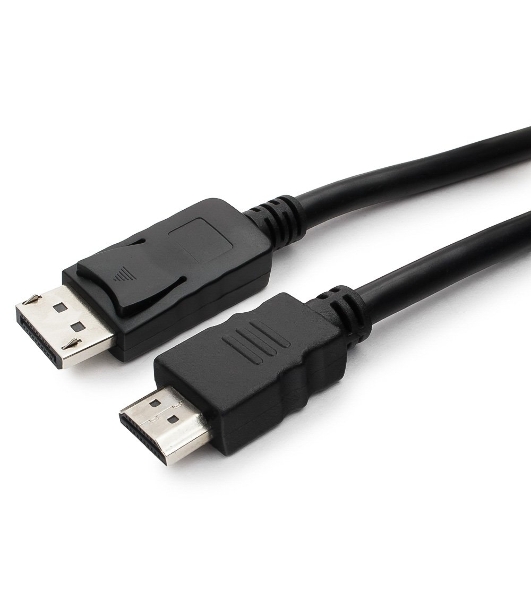 Кабель Cablexpert DisplayPort->HDMI, 10м, 20M/19M, черный, экран, пакет