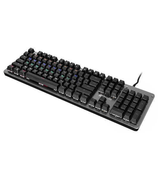 Клавиатура Oklick 970G Dark Knight проводная, USB Type-A, чёрный/серебристый