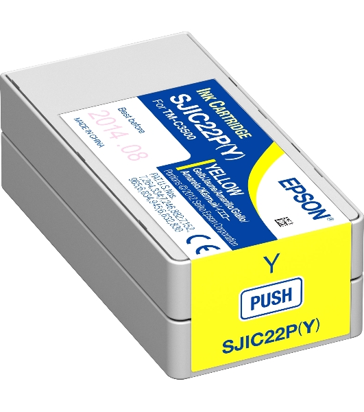 Картридж струйный SJIC22P(Y): INK CARTRIDGE FOR TM-C3500 желтый