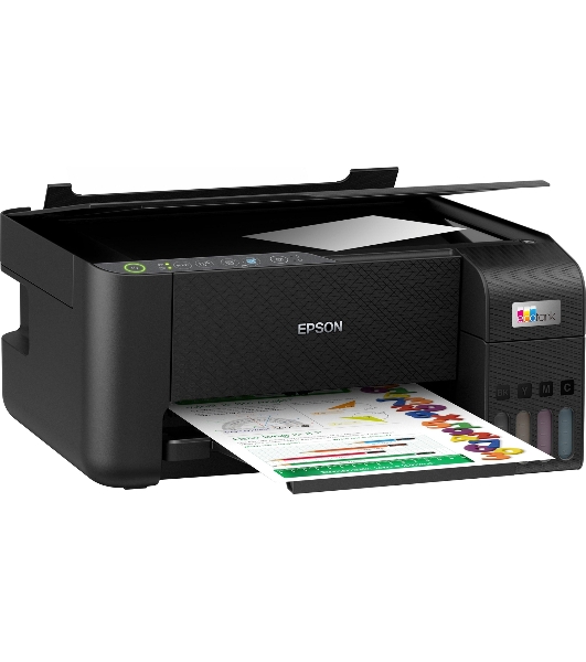 МФУ струйное Epson L3250 (C11CJ67412/C11CJ67418/C11CJ67405/C11CJ67408/C11CJ67503/C11CJ67508/C11CJ67523), A4, цветное, печ. до 33 стр/мин. (ч/б) до 15 стр/мин. (цвет), скан. до 11 стр/мин. (ч/б) 28 стр/мин. (цвет), 1440 x 5760 dpi (печать) 1200x2400dpi (скан.), USB, Wi-Fi