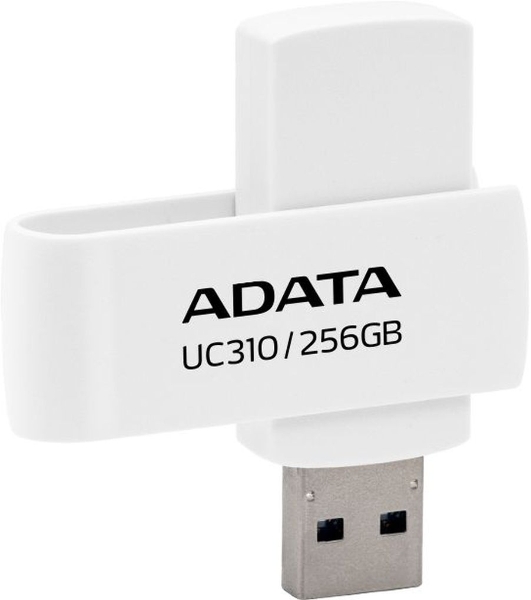 Флешка USB ADATA UC310 (UC310-256G-RWH), 256Gb, USB 3.2 Gen1, R/W 100/30, белый