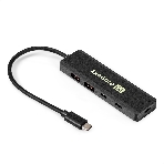 USB-концентратор 4-в-1 ExeGate DUB-2C2P/10G (кабель-адаптер USB 3.2 Gen2 Type C --> 2xUSB3.2 Gen2 Type-A (10G)/2xUSB3.2 Gen2 Type-C (10G), SuperSpeed+ USB 10Gbps, Plug&Play, черный), фото3