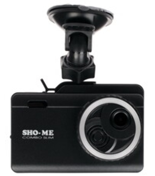 Видеорегистратор Sho-Me Combo Slim WiFi, 3840x2160, 3.5', GPS/ГЛОНАСС, Wi-Fi, G-сенсор, датчик движения, GPS-информатор
