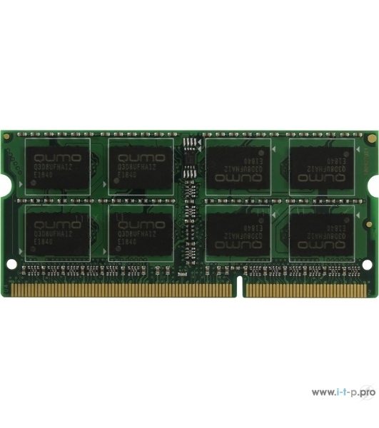 Оперативная память Qumo, DDR3, 8GB (1x8GB), 1600MHz, CL11, SO-DIMM
