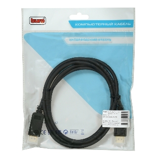 Кабель аудио-видео Buro V.1.2 DisplayPort (m)/DisplayPort (m) 2м. позолоченные контакты черный