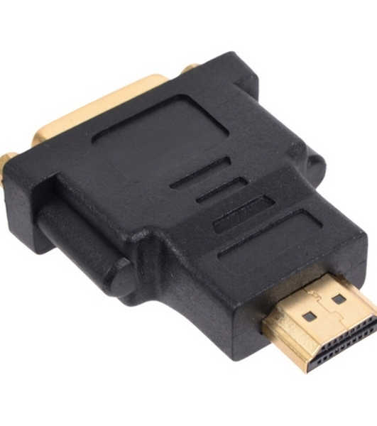 Переходник Gembird Переходник HDMI-DVI 19M/25F, золотые разъемы, пакет