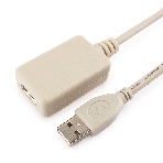 Кабель Gembird USB 2.0 удлинительный, активный 4.8м AM/AF, черный, фото6