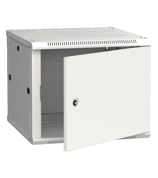 Шкаф коммутационный ITK (LWR3-09U66-MF) 9U 600x600мм пер.дв.металл 2 бок.пан. 90кг серый 200град. 600мм сталь