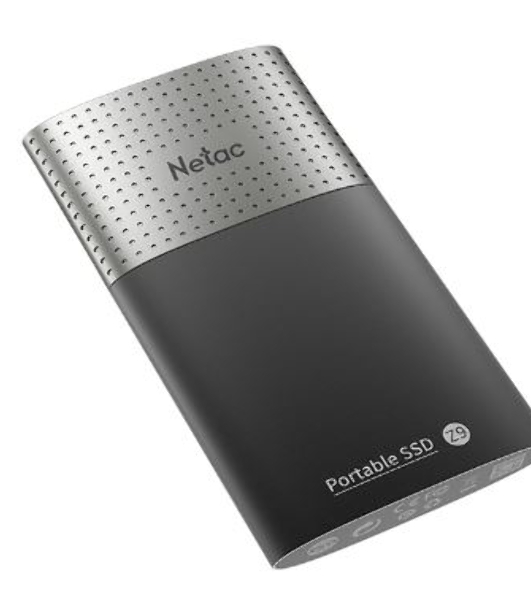 Внешний SSD Netac Z9, 500 Gb, USB 3.2 Gen 2 Type-C, R/W 550/480, черный