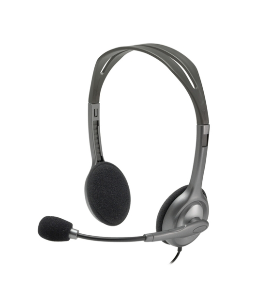 Гарнитура Logitech H111 чёрный, проводная, 3.5 мм