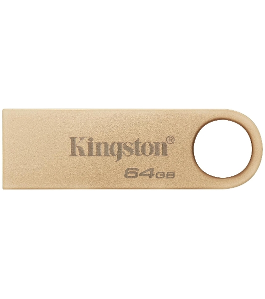 Флешка USB Kingston DataTraveler SE9 G3 (DTSE9G3/64Gb), 64Gb, USB 3.2 Gen 1, R/W 220/100, золотистый