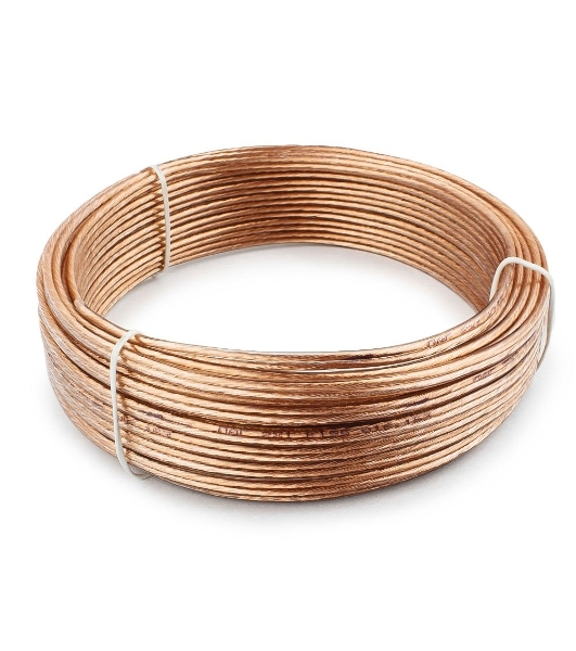Акустический кабель Cablexpert CC-TC2x1,0-15M, прозрачный, 15 м, бухта